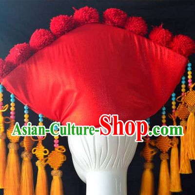 Guangxi Women Adult Minority Performance Hat Zhuang Nationality Folk Song Advanced Embroidery Handmade Headwear