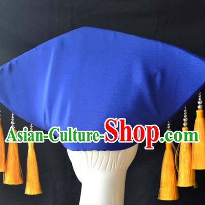 Guangxi Women Adult Minority Performance Hat Zhuang Nationality Folk Song Advanced Embroidery Handmade Headwear