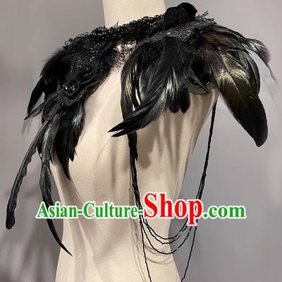 Stage Catwalk Independent Loading And Unloading Feather Shoulder Accessories