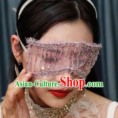 Retro Bride Wedding Face Covering Veil Diamond Eye Patch Photography Accessories Eye Covering Mesh