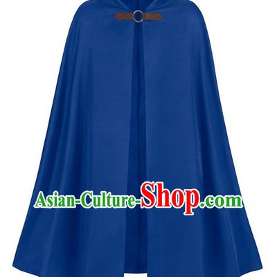 Retro Solid Color Hooded Cloak Halloween Adult Cosplay Ranger Medieval Traveler Cloak Loose Costume