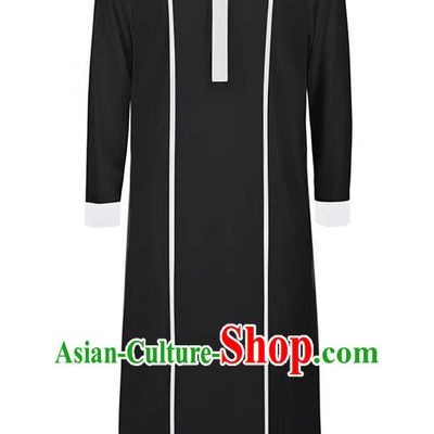 Halloween Arabian Robe Costumes Men Loose Long-Sleeved Burqa Middle Eastern Style Stage Costumes Large Size