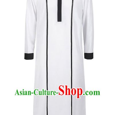 Halloween Arabian Robe Costumes Men Loose Long-Sleeved Burqa Middle Eastern Style Stage Costumes Large Size