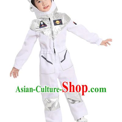 Primary School Students Play Astronaut Costumes Space Science And Technology Program White Alien Props Costumes