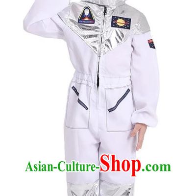 Primary School Students Play Astronaut Costumes Space Science And Technology Program White Alien Props Costumes
