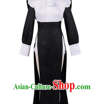 Sexy Nun Costume Cosplay Crazy Monastery Dress Suit Halloween Party Props Costume
