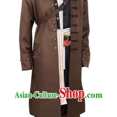 Captain Costume Suit Adult Cosplay Robber Uniform Large Size