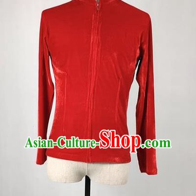 Men Ballet Adult Ballet Dance Training Suit Long Sleeved Golden Velvet