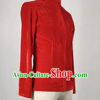 Men Ballet Adult Ballet Dance Training Suit Long Sleeved Golden Velvet