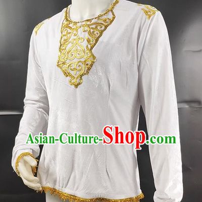 Men Ballet Tops Prince Dance Performance Costumes Pas De Deux Jazz Modern Dance Costumes Performance Costumes