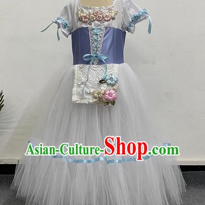 Children Princess Dress Elegant Gauze Dress Performance Dance Costume