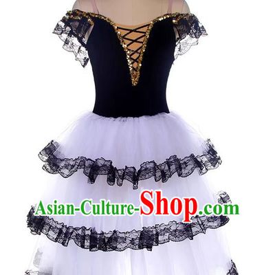 Ballet Costume Adult Professional Competition Dance Canopy Skirt Red Performance Long Skirt Don Quixote Gauze Skirt
