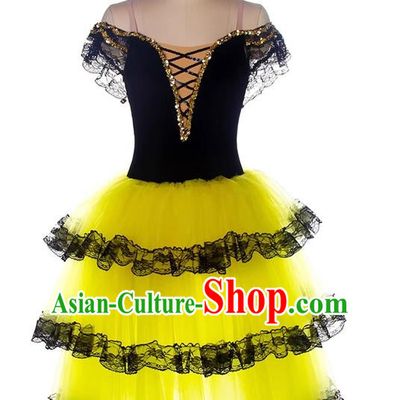 Ballet Costume Adult Professional Competition Dance Canopy Skirt Red Performance Long Skirt Don Quixote Gauze Skirt