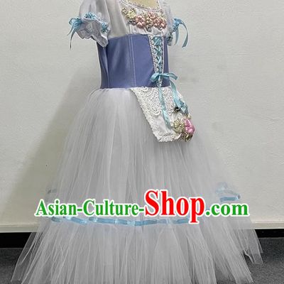 Children Princess Dress Elegant Gauze Dress Performance Dance Costume