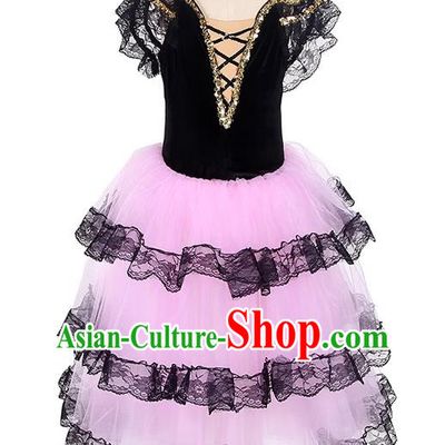 Ballet Costume Adult Professional Competition Dance Canopy Skirt Red Performance Long Skirt Don Quixote Gauze Skirt