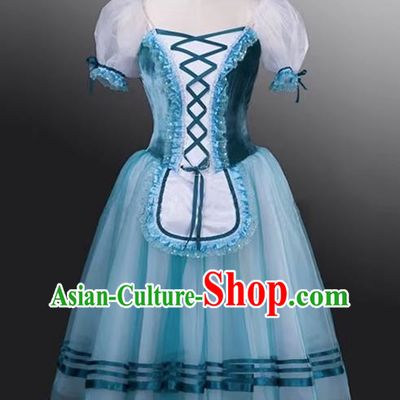 Professional Ballet Dance Performance Costume Ballet Fairy Puff Sleeve Long Skirt Children Tutu Skirt Girl