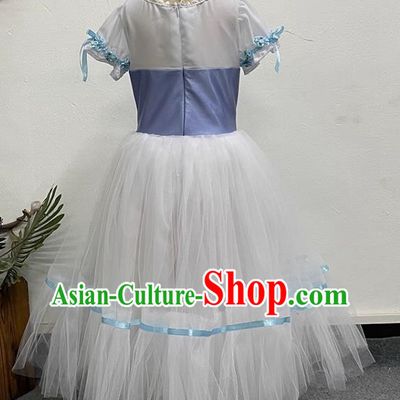 Children Princess Dress Elegant Gauze Dress Performance Dance Costume