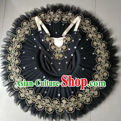 Children Professional Ballet Skirt Girls Little Swan Performance Dance Costume Female Gauze Skirt TUTU Tutu Skirt