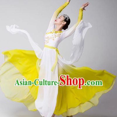 Group Dance Modern Dance Costume Elegant Large Skirt Performance Costume