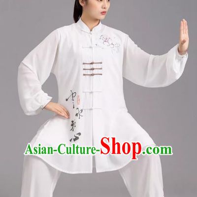 Tai Chi Clothes Competition Practice Loose Silk Hemp Elegant Martial Arts Morning Exercise Men And Women