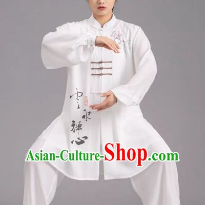Tai Chi Clothes Competition Practice Loose Silk Hemp Elegant Martial Arts Morning Exercise Men And Women