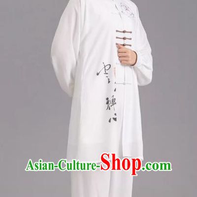 Tai Chi Clothes Competition Practice Loose Silk Hemp Elegant Martial Arts Morning Exercise Men And Women