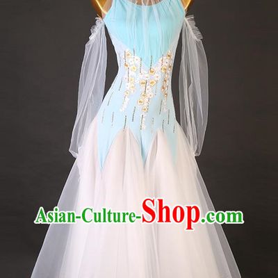 Modern Dance Skirt Dress High End Performance Competition Clothing Waltz National Standard Dance Big Swing Skirt