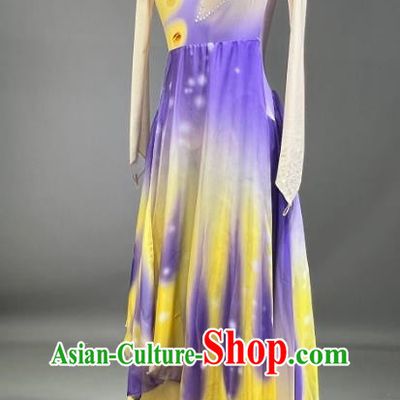 Classical Dance Dream Butterfly Flying Gradient Fan Dance Performance Costume