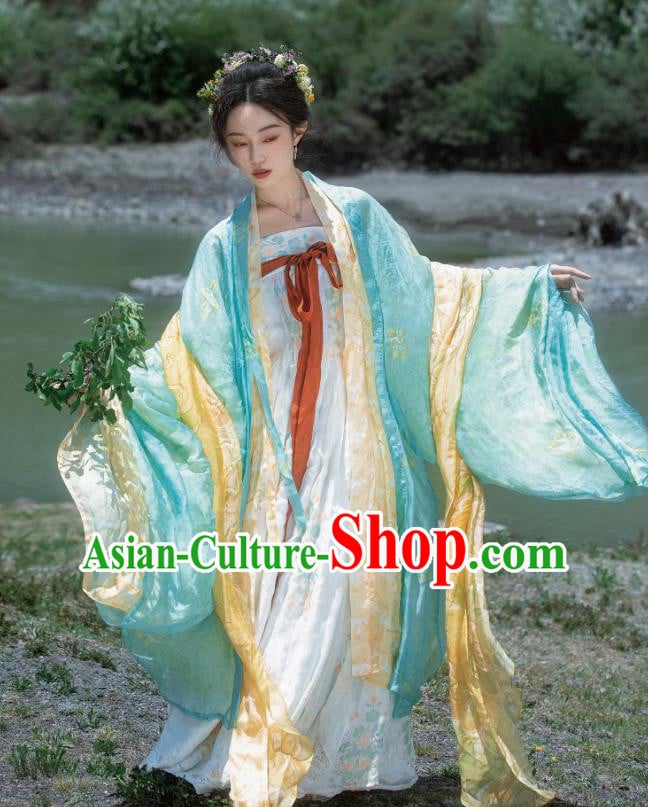 China Ancient Court Woman Silk Dresses Woman Hanfu Tang Dynasty Princess Clothing Traditional Costumes China Ancient Court Woman Silk Dresses Woman Hanfu Tang Dynasty Princess Clothing Traditional Costumes