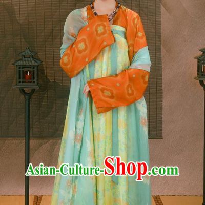 Chinese Woman Hanfu Tang Dynasty Court Empress Clothing Ancient Palace Dress Costume