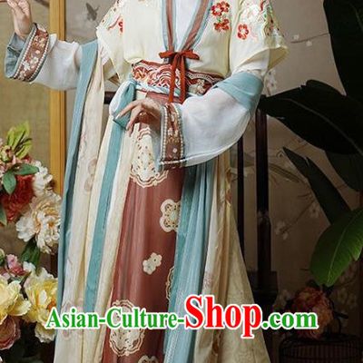 China Traditional Young Lady Hanfu Dress Tang Dynasty Princess Garment Costumes Ancient Woman Clothing