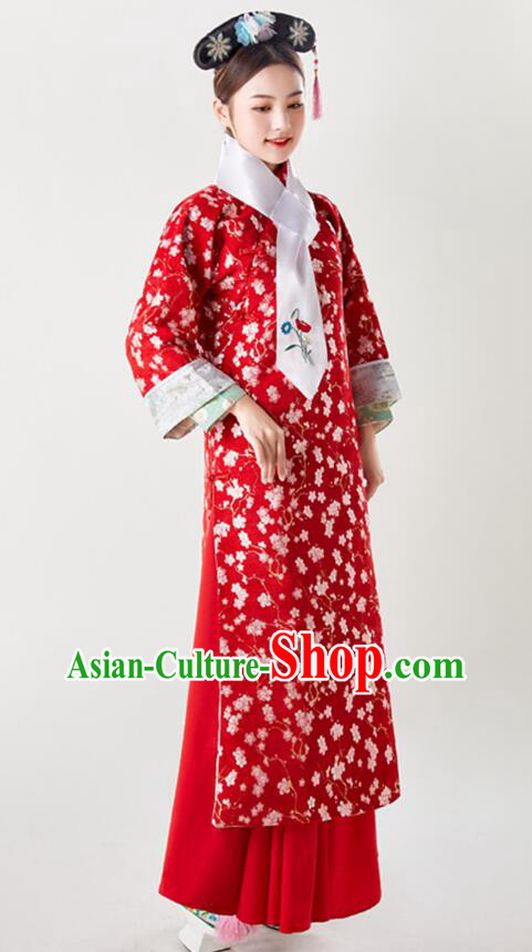 China Ancient Imperial Consort Costumes Qing Dynasty Princess Clothing TV Series Manchu Woman Red Dress China Ancient Imperial Consort Costumes Qing Dynasty Princess Clothing TV Series Manchu Woman Red Dress