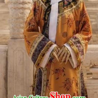 China Ancient Empress Costumes Qing Dynasty Imperial Woman Clothing TV Series Ruyi Royal Love in the Palace Dress