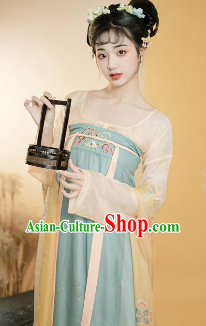 China Tang Dynasty Young Woman Clothing Traditional Hanfu Dress Ancient Chinese Female Costumes China Tang Dynasty Young Woman Clothing Traditional Hanfu Dress Ancient Chinese Female Costumes