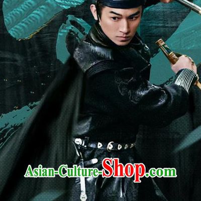 China Ancient Imperial Bodyguard Costume TV Series Strange Tales of Tang Dynasty Lu Ling Feng Garments Traditional General Clothing