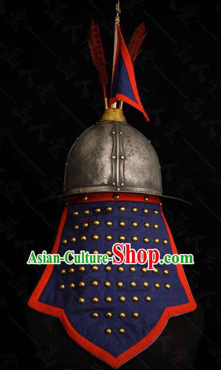 Chinese Handmade Headwear Ming Dynasty General Helmet Ancient Drama Commander Hat Chinese Handmade Headwear Ming Dynasty General Helmet Ancient Drama Commander Hat