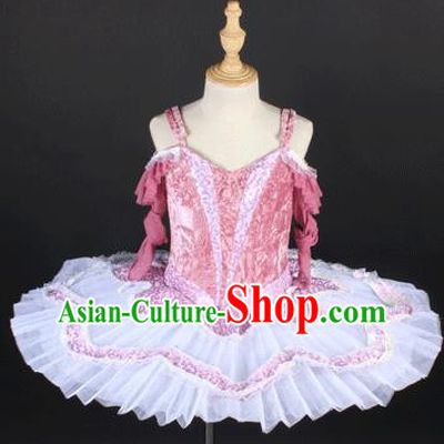Children Spring And Summer Sequined Gauze Skirt Long Sleeved TUTU Ballet Dance Suspenders Performance Costume Stage Dress Female