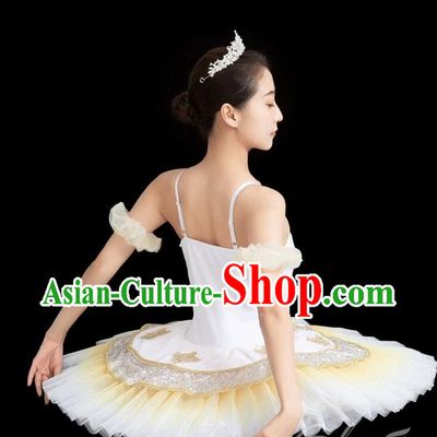 TUTU Skirt Ballet Dance Skirt Professional Opening Suspenders Performance Costume Stage Dress Female