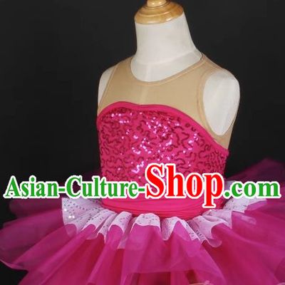 Children Gauze Skirt Sequined Stage Costume Ballet Dance Costume Performance Costume