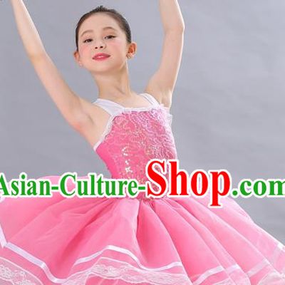 Children Sequined Gauze Skirt Dance Costume Girls Performance Costume Professional Stage Costume Ballet Skirt