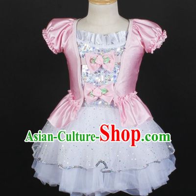 Children Girls Princess Dress Gauze Skirt Fluffy Performance Costume Performance Costume Stage Costume