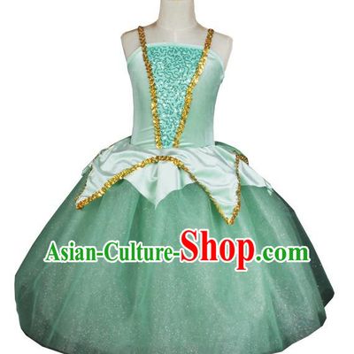 Children Spring And Summer Princess Dress Wedding Dress Fluffy Wonderful Fairy Western Style Costumes Stage Costumes