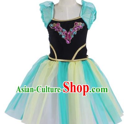 Girl Puffy Gauze Dress Stage Costume