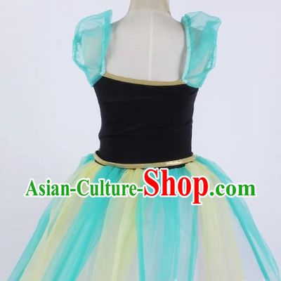 Girl Puffy Gauze Dress Stage Costume