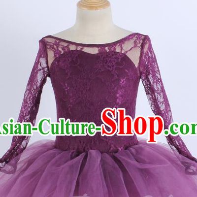 Children Girls Lace Adult Gauze Dress Princess Dress Performance Costume Performance Costume