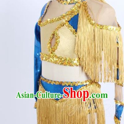Children Spring And Summer Performance Costumes Stage Costumes Performance Costumes Tassel Irregular Jumpsuits