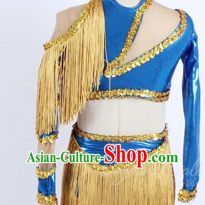 Children Spring And Summer Performance Costumes Stage Costumes Performance Costumes Tassel Irregular Jumpsuits
