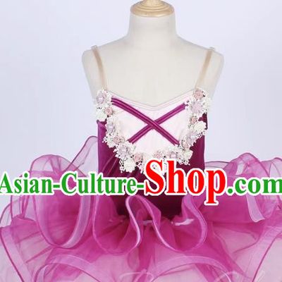 Children Female Princess Dress Spring And Summer Performance Costumes Ballet Skirt Stage Costumes Performance Costumes
