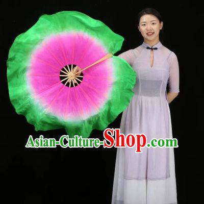 Chanting Lotus Dance Fan Round Fan Classical Dance Flower Fan In The Rain Special Art Test Twisting Northeast Big Yangko Fan