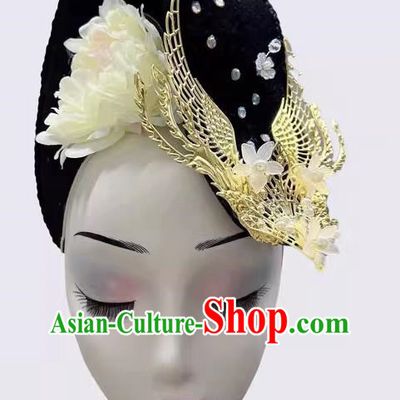 Folk Dance Chinese Classical Dance Dance Performance Headdress Art Examination Qingping Tune Accompanying Dancer Wig Hair Decoration Ancient Costume Wig Chinese Style